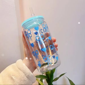 Blue Bow Water Bottle 500ml
