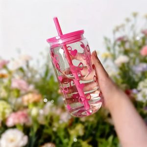 Pink Bow Water Bottle 500ml