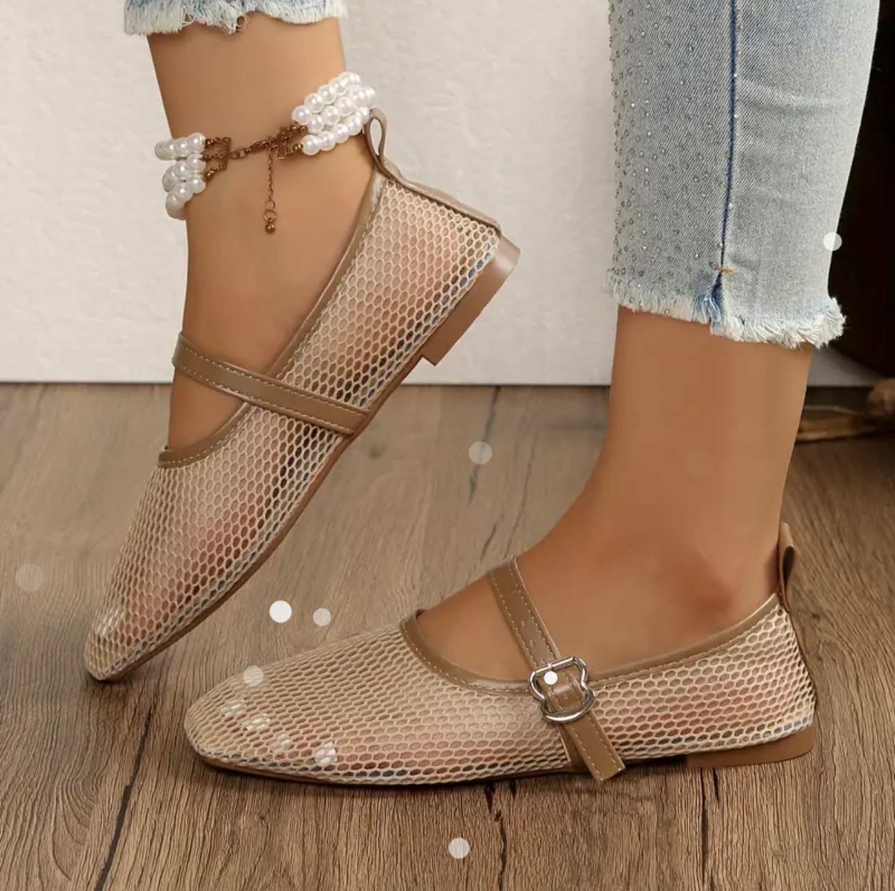 IMG_8064 Khaki Ballerina Flats - Image 2